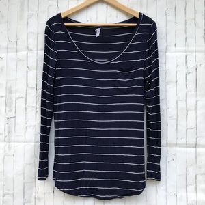 Long Sleeve Stripped Tee